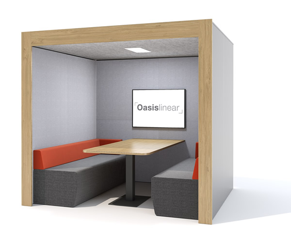 Linear Privacy Office Booth, Team Work Booths